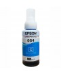 Tinta 664 Epson Cian Para Impresoras Epson L455 L475 L495 L555 L565 L575 X1 Unidad