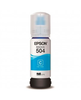 Tinta 504 Epson Cian Para Impresoras Epson L4150 L4160 L4260 L6161 L6270 L14150 X1 Unidad