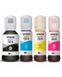 Botellas de tinta 504 Original para Impresoras Epson EcoTank L4150 L4160 L4260 L6161 L6171 L6191 L6270 L14150 X4 Unidades