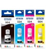 Tinta 504 Epson Para Impresoras Epson L4150 L4160 L4260 L6161 L6171 L6191 X4 Unidades