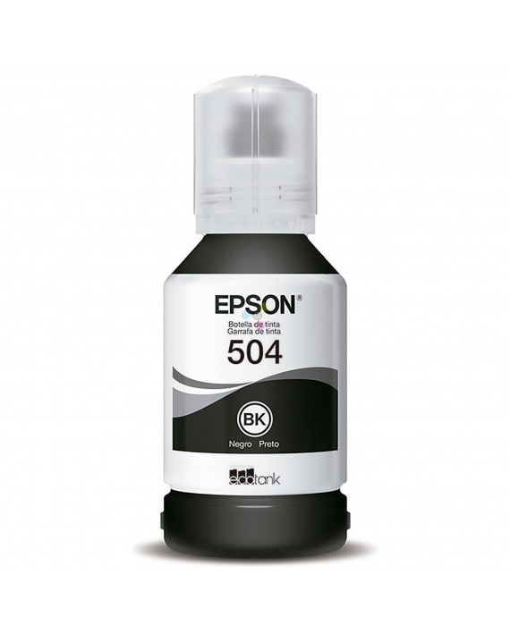 botella de tinta epson original 504 negra bk 1 unidad