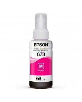 Tinta 673 Epson Magenta Para Impresoras Epson Ecotank L800 L805 L810 L850 L1800 X1 Unidad