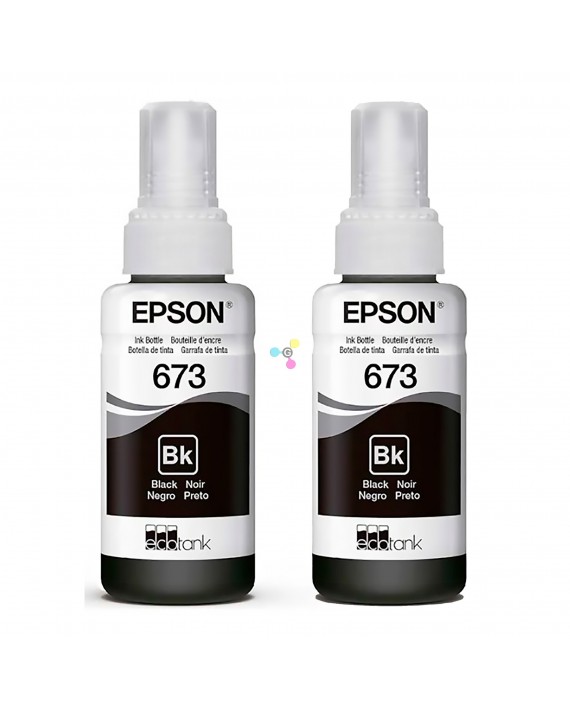 Tinta 673 Epson Negra Para Impresoras Epson Ecotank L800 L805 L810 L850 L1800 X2 Unidades