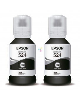 Tintas 524 Negra Epson Para Impresoras Epson Ecotank L6490 L15150 L15160 X2 Unidades