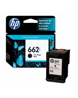 Cartucho HP 662 Negro Para impresoras HP DeskJet Ink Advantage 1015 1515 1516 2515 2516 2545 2546 2645