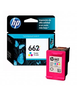 Cartucho HP 662 Tricolor Para impresoras HP DeskJet Ink Advantage 2646 3515 3516 3545 3546 4645 4646