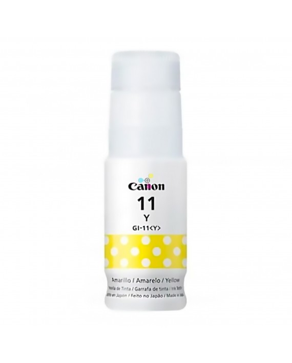 Tinta GI11 Canon Yellow Para Impresoras Canon Pixma G1130 G2160 G2170 G3160 G3170 G4170 X1 Unidad