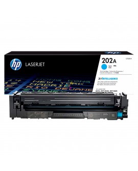 Tóner 202A HP Cian Para Impresoras HP color LaserJet Pro M254 MFP M280 MFP M281