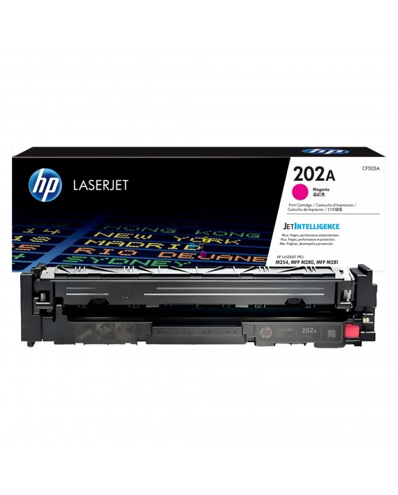 Tóner 202A HP Magenta Para Impresoras HP color LaserJet Pro M254 MFP M280 MFP M281
