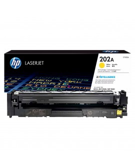 Tóner 202A HP Yellow Para Impresoras HP color LaserJet Pro M254 MFP M280 MFP M281