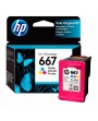 Cartucho HP 667 Tricolor Para impresoras HP DeskJet Advantage 6000 6400 Printer 1200 2300 2700 2775 4100