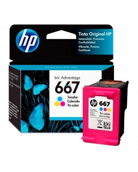 Cartucho HP 667 Tricolor Para impresoras HP DeskJet Advantage 6000 6400 Printer 1200 2300 2700 2775 4100