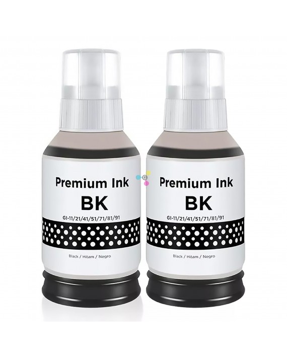 Tinta GI11 Genérica Compatible Impresoras Canon Pixma G1130 G2160 G2170 G3160 G3170 G4170 X2 Unidades