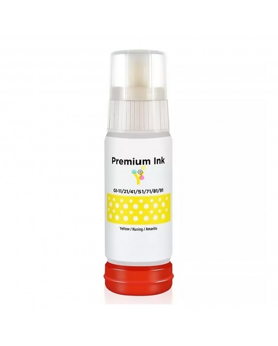 Tinta GI11 Yellow Genérica Compatible Impresoras Canon Pixma G1130 G2160 G2170 G3160 G3170 G4170 X1