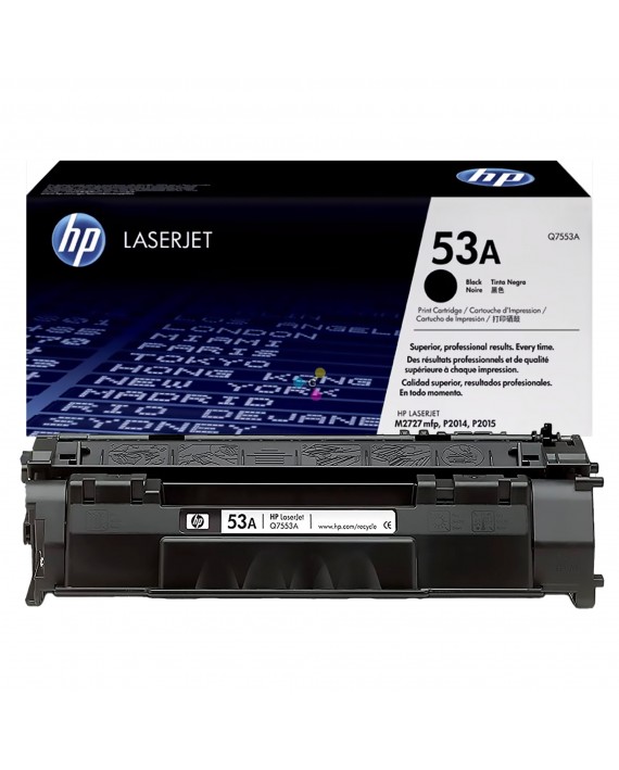 Tóner 53A HP Negro Para Impresoras HP LaserJet M2727 MFP P2014 P2015