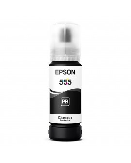 Tinta 555 Negra PB Epson Para Impresoras Epson Multifuncional Ecotank L8160 L8180 X1 Unidad