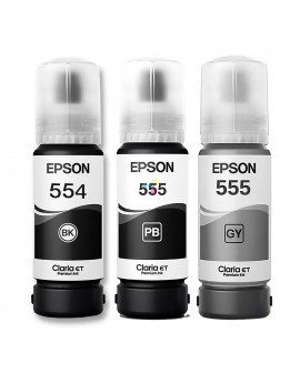 Tinta 555 Epson Para Impresoras Epson Multifuncional Ecotank L8160 L8180 X3 Unidades