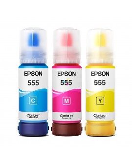 Tinta 555 Epson Para Impresoras Epson Multifuncional Ecotank L8160 L8180 X3 Unidades