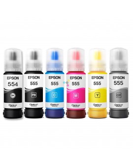 Tinta 555 Epson Para Impresoras Epson Multifuncional Ecotank L8160 L8180 X6 Unidades