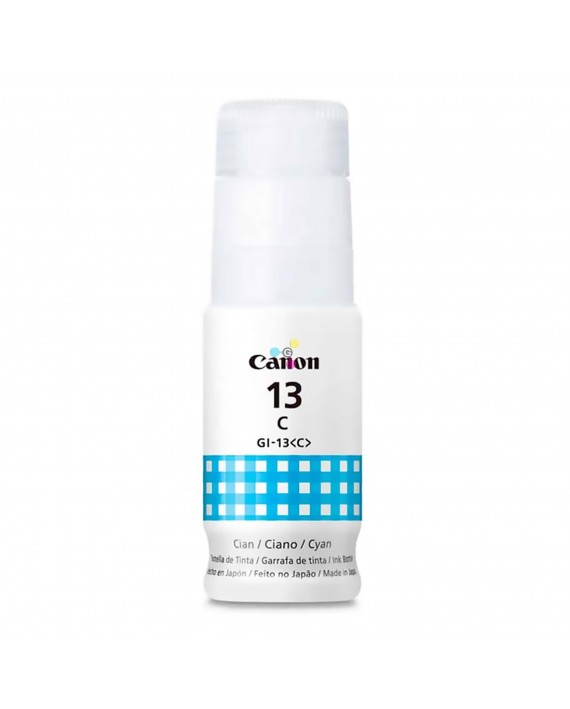 Tinta GI13 Canon Cian Para Impresoras Canon PIXMA G510 G610 X1 Unidad
