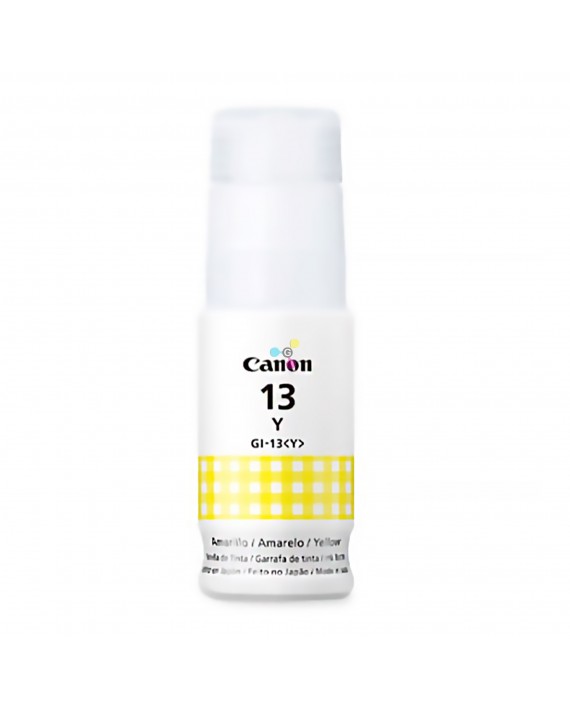 Tinta GI13 Canon Yellow Para Impresoras Canon PIXMA G510 G610 X1 Unidad