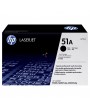 Tóner HP 51A Negro Para Impresoras HP LaserJet P3005 M3027 MFP M3035 MFP