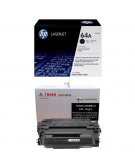 Recarga de tóner HP 64A Original o Genérico a domicilio en Bogotá