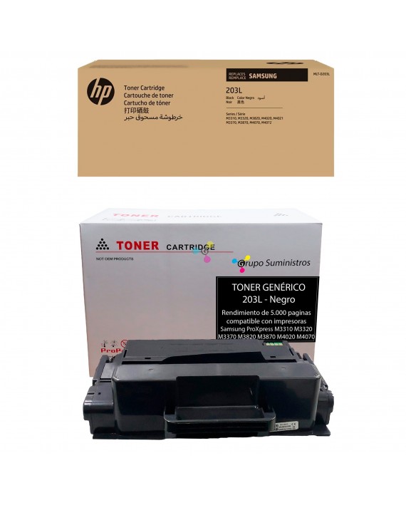 Recarga de tóner Samsung 203L Original o Genérico a domicilio en Bogotá