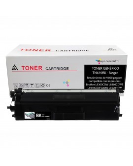 Toner TN-439BK Genérico Negro Compatible con Impresoras Brother HL-L9310CDW MFC-L9570CDW