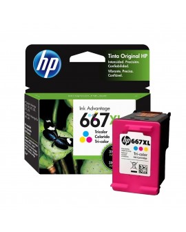 Cartucho HP 667 Tricolor Para impresoras HP DeskJet Plus Ink Advantage 6000 6400 Printer 1200 All-in-one 2300 2700 4100