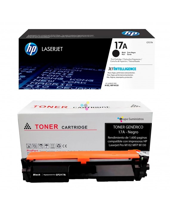 Recarga de tóner HP 17A Original o Genérico a domicilio en Bogotá