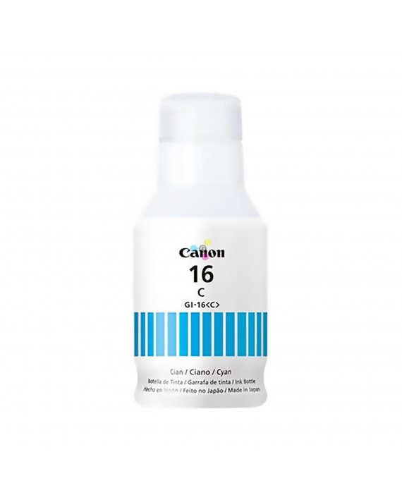Tinta GI16 Canon Cian Para Impresoras Canon PIXMA GX6010 GX7010 X1 Unidad