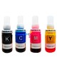 Tinta 664 Genérica Compatible con Impresoras Epson L110 L120 L121 L200 L210 L220 L300  X4 Unidades