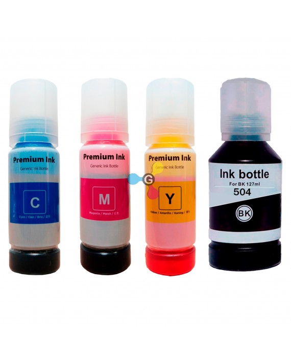 Tinta 504 Genérica Compatible con Impresoras Epson L4150 L4160 L6171 L6191 L6270 L14150 X4 Unidades
