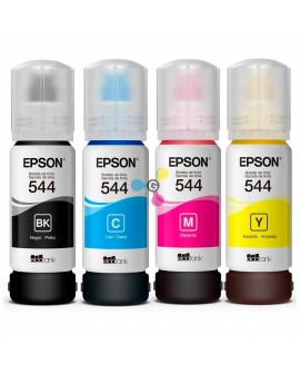 Tinta 544 Epson Para Impresoras Epson L1110 L1210 L3110 L3150 L3160 L3210 X4 Unidades