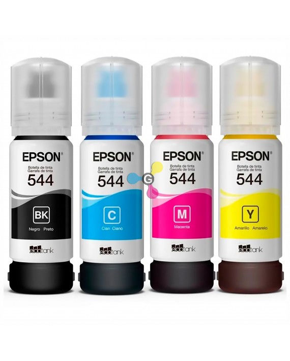 Tinta 544 Epson Para Impresoras Epson L1110 L1210 L3110 L3150 L3160 L3210 X4 Unidades