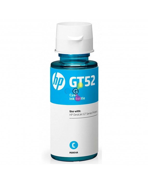 Tinta GT52 HP Cian Para Impresoras HP Ink Tank 100 300 400 415 GT5800 GT5810 GT5820 X1 Unidad