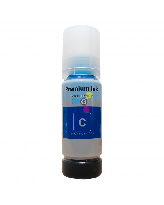 Tinta 544 Genérica Cian Compatible con Impresoras Epson L1110 L1250 L3110 L3150 L3160 L3210 X1 Unidad