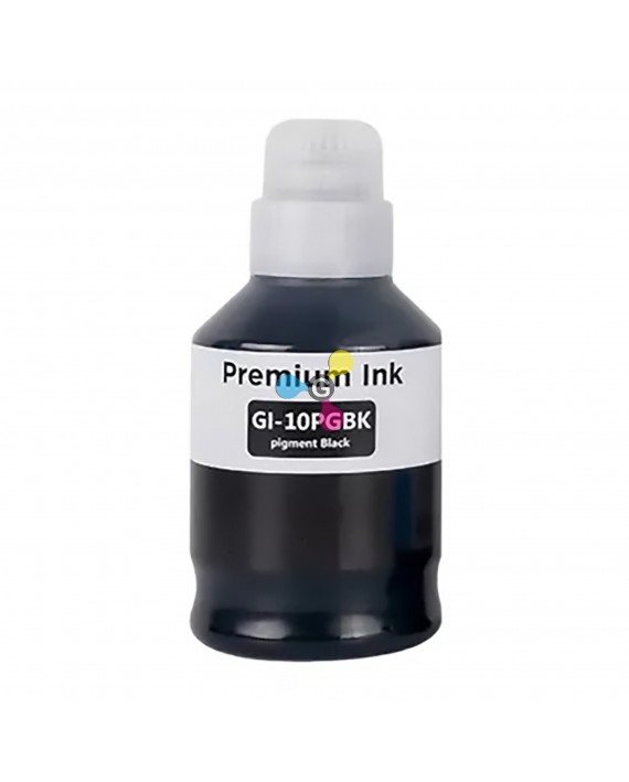 Tinta GI10 Genérica Negra Compatible con Impresoras Canon Pixma G5010 G5011 G6010 GM2011 GM4010 GM6010 X1 Unidad