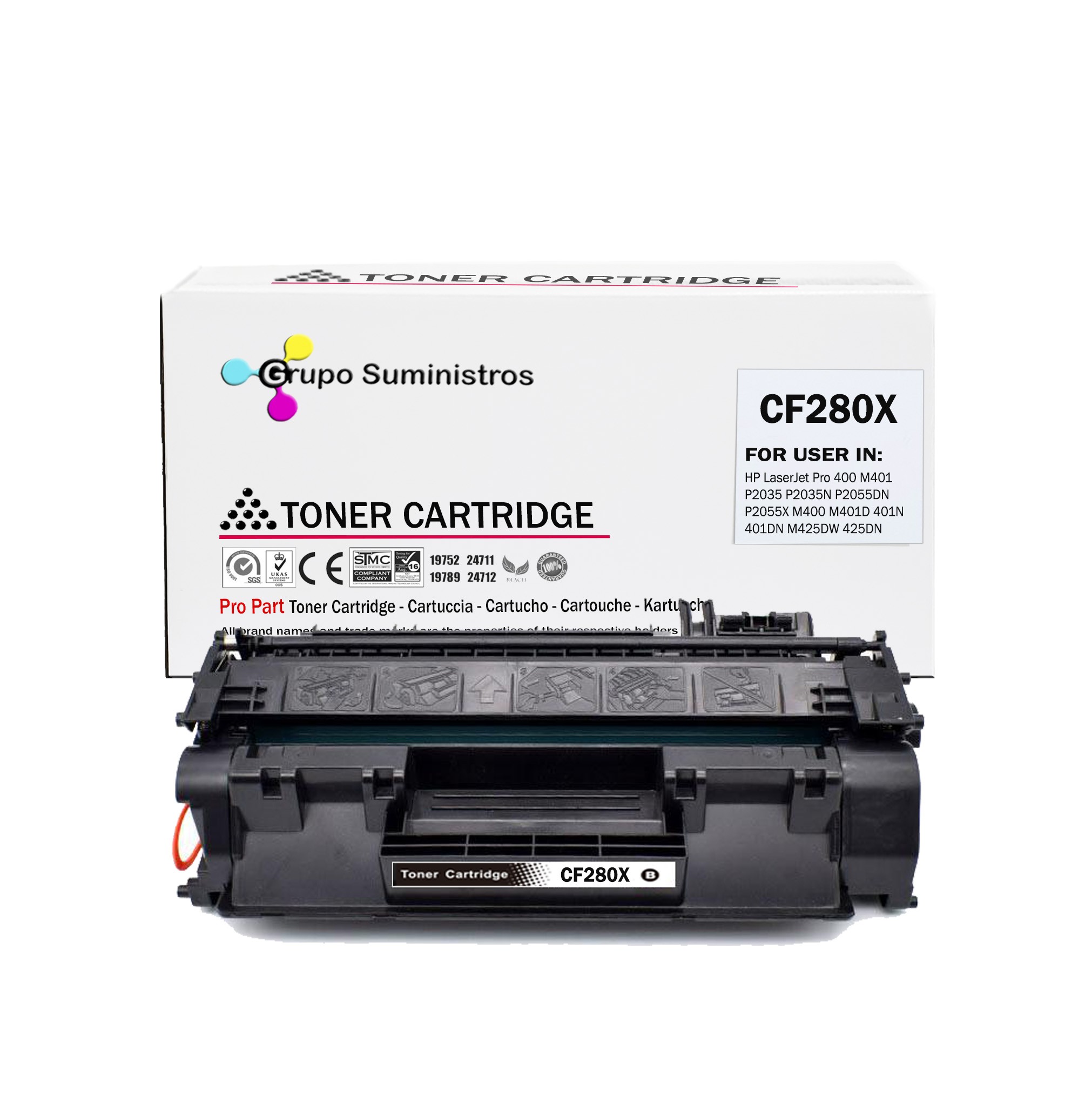 Toner generico CF280X Para impresoras LaserJet 400 M401n M425dn