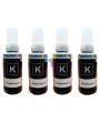Tinta 664 Genérica Negra Compatible con Impresoras Epson L110 L120 L121 L200 L210 L220 L300 X4 Unidades