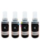 Tinta 664 Genérica Negra Compatible con Impresoras Epson L110 L120 L121 L200 L210 L220 L300 X4 Unidades