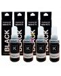 Tinta 664 Genérica Negra Compatible con Impresoras Epson L110 L120 L121 L200 L210 L220 L300 X4 Unidades