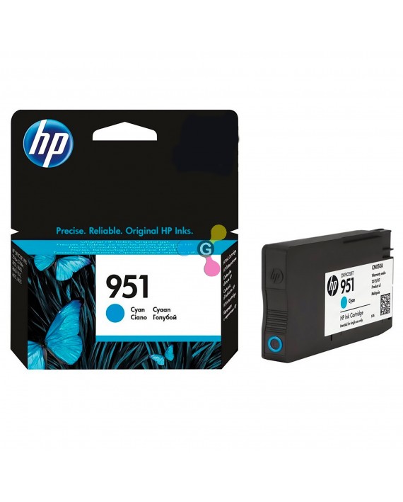 Cartucho HP 951 Cian Para impresoras HP OfficeJet Pro 251dw 276dw 8100 8600 8610 8620.