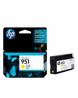 Cartucho HP 951 Yellow Para impresoras HP OfficeJet Pro 251dw 276dw 8100 8600 8610 8620.