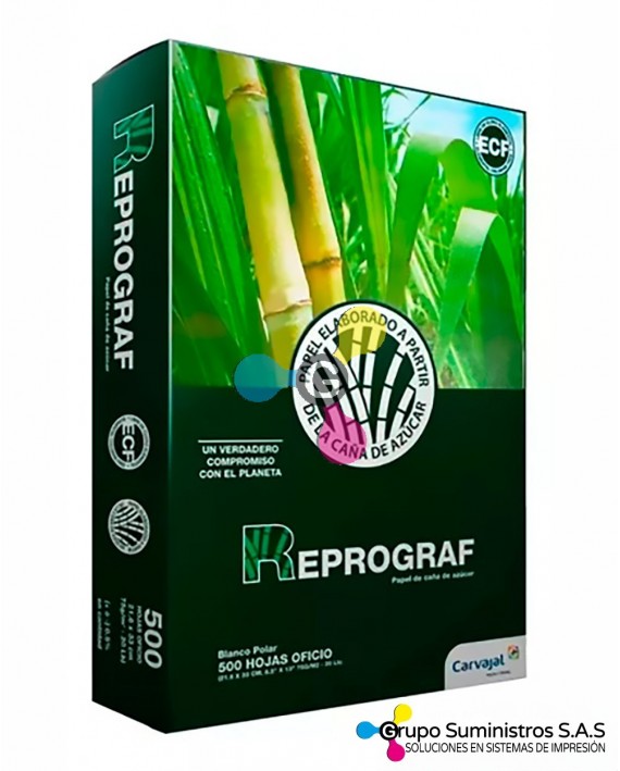 Resma de papel tamaño oficio x 500 hojas