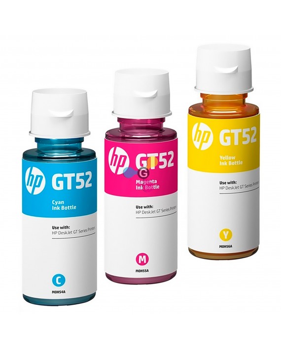 Tinta GT52 HP Para Impresoras HP Smart Tank 400 500 520 530 600 700 720 6000 7000 X3 Unidades