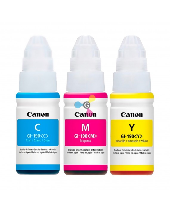 Tinta GI190 Canon Para Impresoras Canon G3101 G3102 G3110 G3111 G4100 G4110 G4111 X3 Unidades