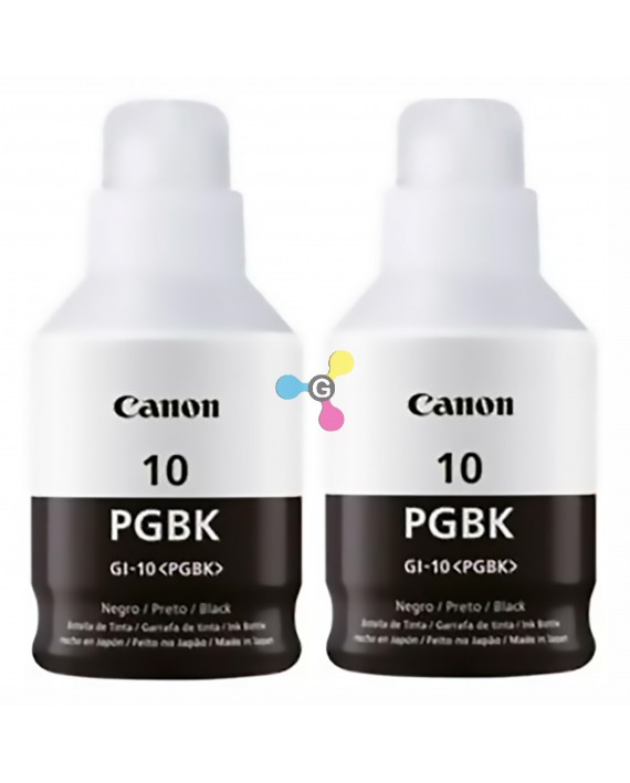 Tinta GI10 Canon Negra Para Impresoras Canon Pixma G5010 G5011 G6010 G6011 G7010 GM2010 X2 Unidades