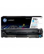 Tóner 206A HP Cian Para Impresoras HP Color LaserJet Pro M255 MFP M282 MFP M283
